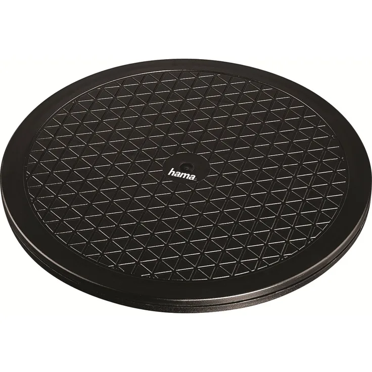 Hama Universal-Drehteller, 360° drehbar (Drehscheibe geeignet für Büro, Zuhause, Hobby, PC-Monitor, Küche, Pflanzen, Blumentöpfe uvm., Drehplatte mit Durchmesser 32 cm, bis zu 80 kg, rund) Schwarz