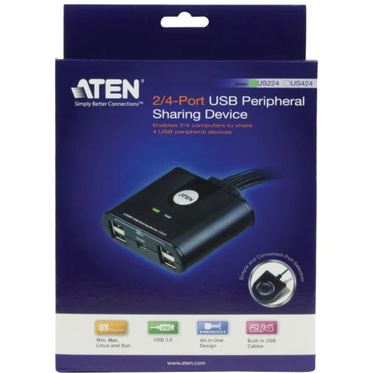 ATEN US224-AT Peripheral Switch (2-Port, USB 2.0) – Bild 3