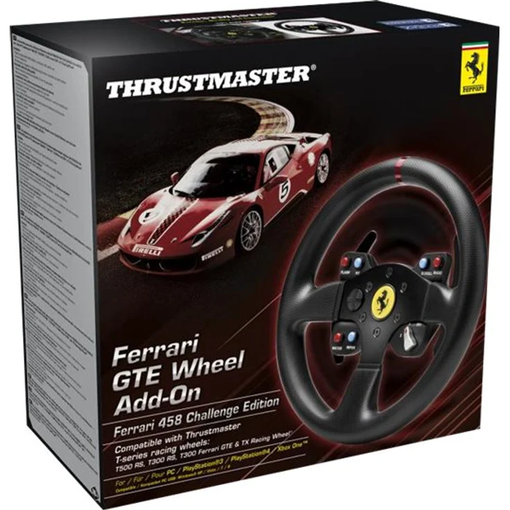 Thrustmaster Ferrari GTE Wheel Add-On - Ferrari 458 Challenge Edition Schwarz (4060047) (PC, PS3, PS4, Xbox One, Xbox Series) – Bild 4