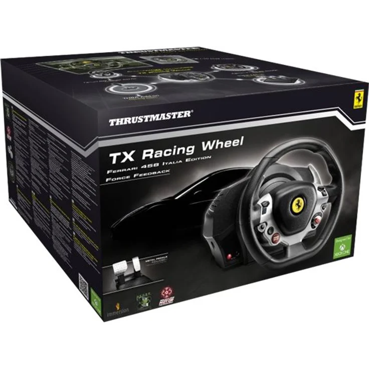 Thrustmaster TX Racing Wheel Ferrari 458 Italia Edition Force Feedback Schwarz (4460104) (PC, Xbox One, Xbox Series) – Bild 6