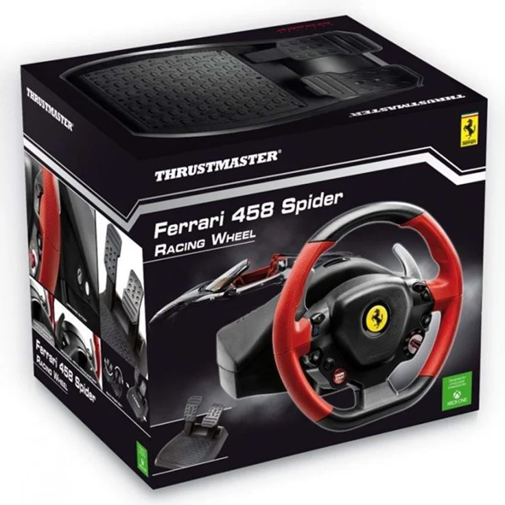 Thrustmaster Ferrari 458 Spider Racing Wheel Schwarz, Rot (4460105) (Xbox One, Xbox Series) – Bild 4