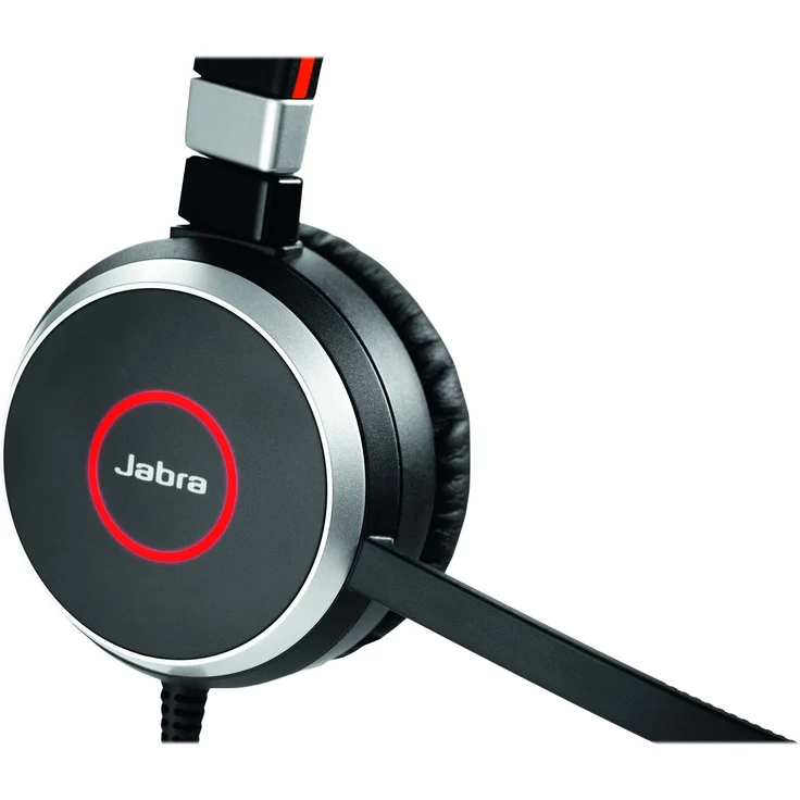 Jabra Evolve 40 MS Stereo Headset Microsoft zertifizierte Kopfhörer für VoIP Softphone mit passivem Noise-Cancelling USB-Kabel mit Anrufsteuerung Schwarz – Bild 8