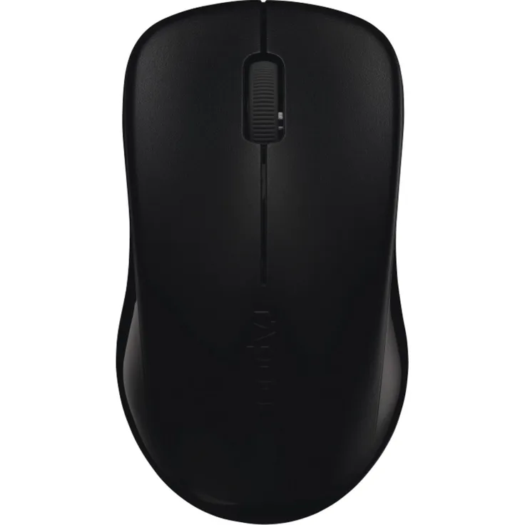 Rapoo 1620 kabellose Maus, 2,4 GHz Wireless via Nano-USB-Empfänger, ergonomisch, 1000 DPI optischer Sensor, Links- und Rechtshänder, schwarz