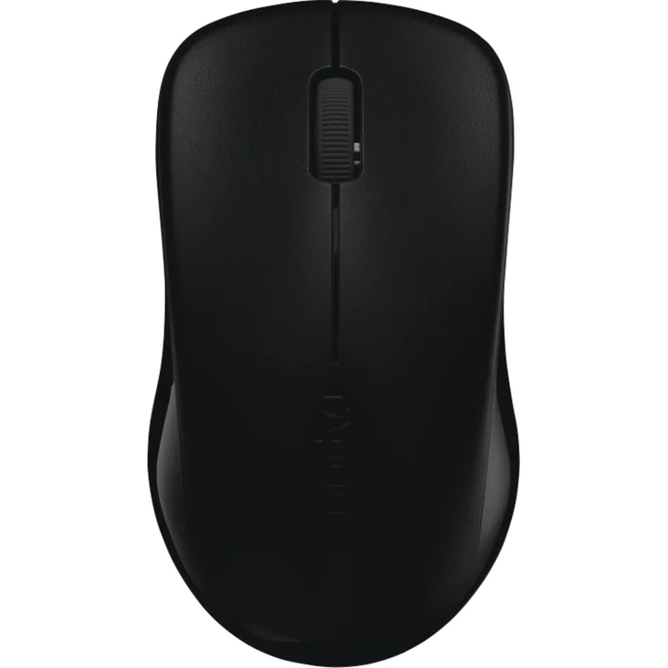 Rapoo 1620 kabellose Maus, 2,4 GHz Wireless via Nano-USB-Empfänger, ergonomisch, 1000 DPI optischer Sensor, Links- und Rechtshänder, schwarz – Bild 1