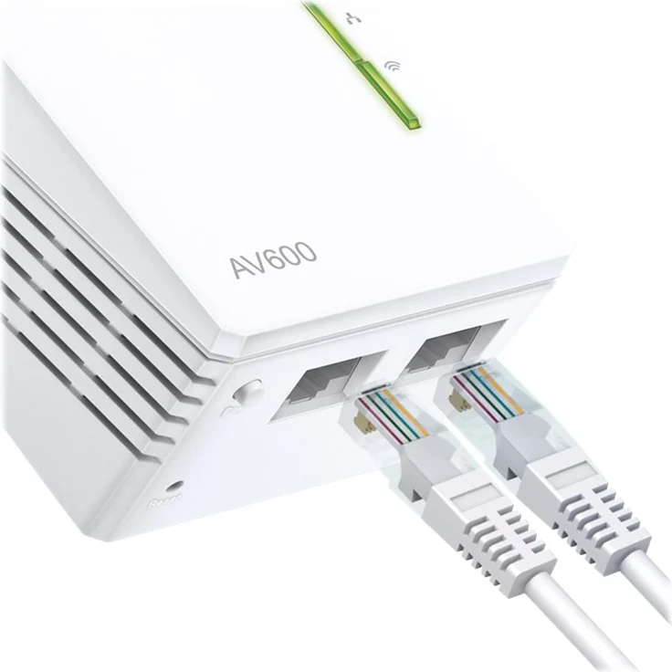 TP-Link TL-WPA4220 AV600 WLAN N300 WiFi Powerline (max. 600Mbit-s Powerline, max. 300Mbit-s WLAN 2,4GHz, Plug & Play, kompatibel zu allen Powerline Adaptern, 1-Teilig) weiß – Bild 5