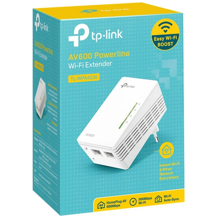 TP-Link TL-WPA4220 AV600 WLAN N300 WiFi Powerline (max. 600Mbit-s Powerline, max. 300Mbit-s WLAN 2,4GHz, Plug & Play, kompatibel zu allen Powerline Adaptern, 1-Teilig) weiß – Bild 7