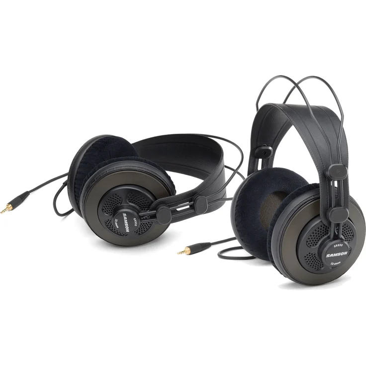 Samson SR850 Professioneller Studio Referenz Over-Ear-Kopfhörer, schwarz – Bild 5