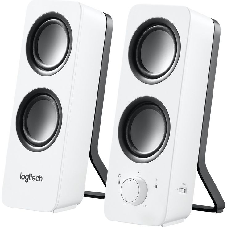 Logitech Z200 Kabelloser PC-Lautsprecher, 2.0 Stereo Sound, 10 Watt Spitzenleistung, 3,5 mm Eingang, Kopfhörerbuchse, Easy-Switch Feature, EU Stecker, PC/TV/Tablet/Handy, Weiß – Bild 8
