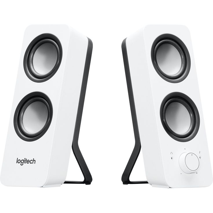 Logitech Z200 Kabelloser PC-Lautsprecher, 2.0 Stereo Sound, 10 Watt Spitzenleistung, 3,5 mm Eingang, Kopfhörerbuchse, Easy-Switch Feature, EU Stecker, PC/TV/Tablet/Handy, Weiß – Bild 6