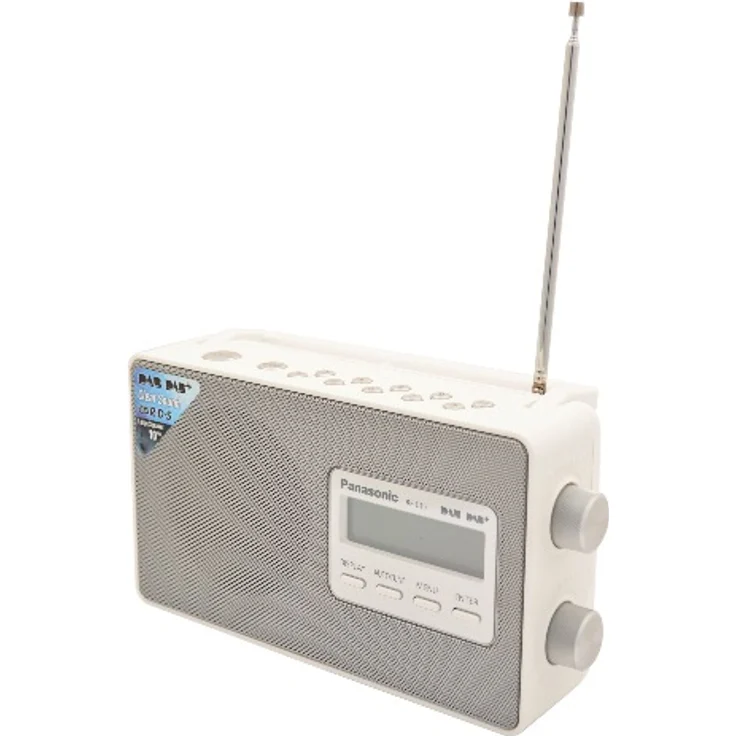 Panasonic RF-D10EG-W Digitalradio (DAB+-UKW Tuner, Netz- und Batteriebetrieb) weiß – Bild 3