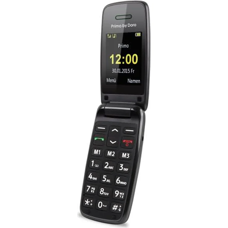 Primo 401 by Doro - GSM Mobiltelefon mit großem beleuchtetem Farbdisplay - schwarz – Bild 4