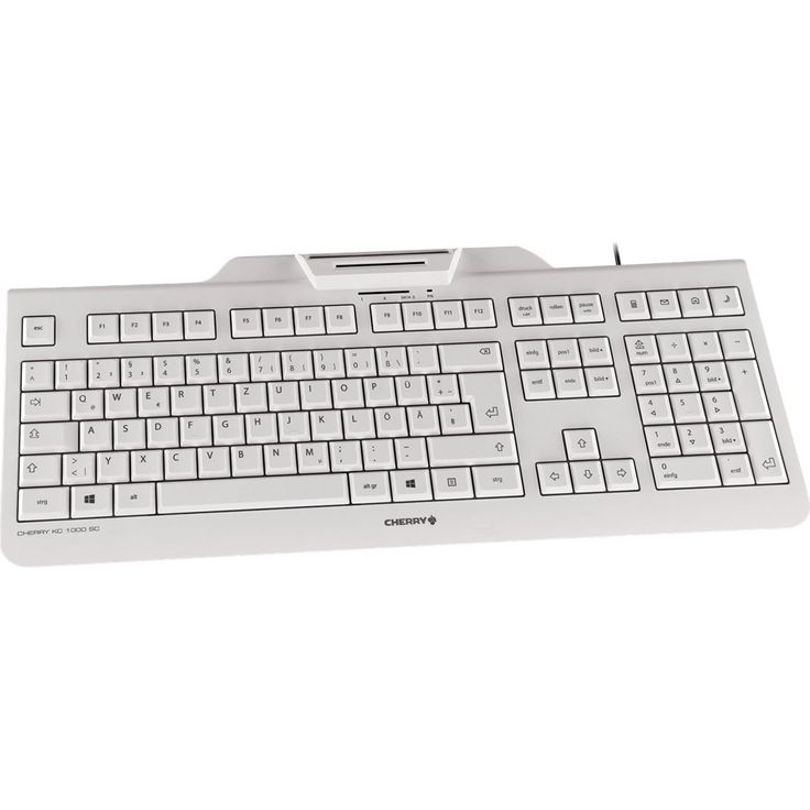 CHERRY KC 1000 SC - Tastatur - Deutsch QWERTZ - Pale Gray (JK-A0100DE-0) – Bild 4