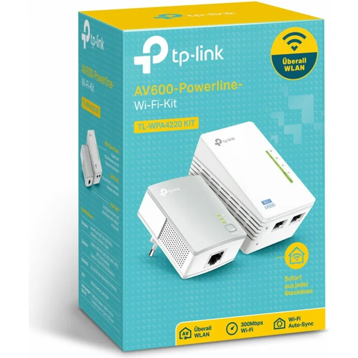 TP-Link AV500 Powerline Extender Starter Kit, 2er-Bundle, DE (TL-WPA4220KIT[DE]) - Preisvergleich – Bild 4