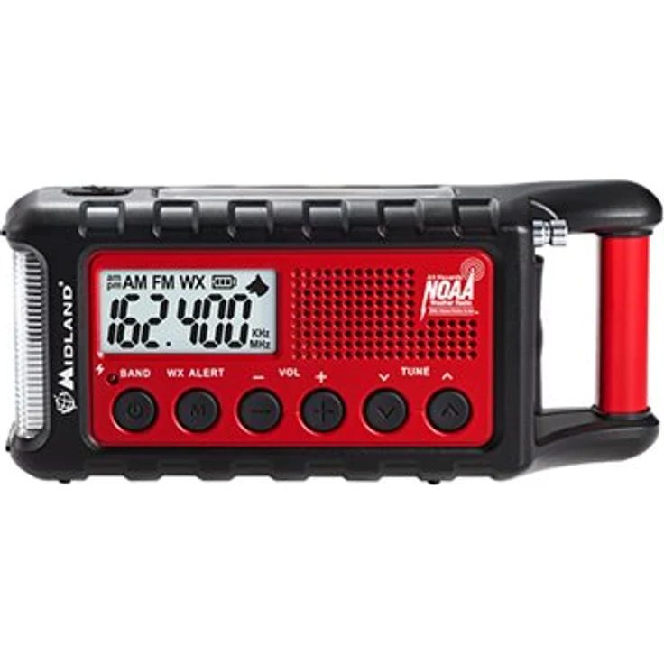 Midland ER300 Handkurbel Surival Outdoor-Radio , UKW , inkl. PowerBank Funktion , Solar , Handkurbel und SOS Lampe – Bild 3