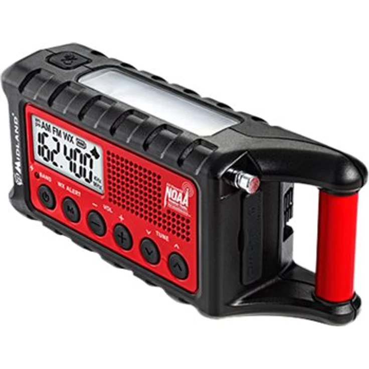 Midland ER300 Handkurbel Surival Outdoor-Radio , UKW , inkl. PowerBank Funktion , Solar , Handkurbel und SOS Lampe – Bild 7