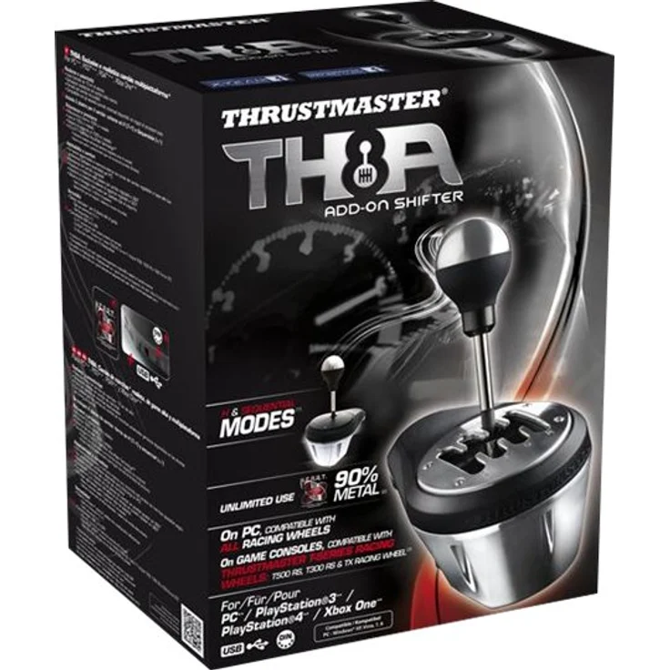 Thrustmaster TH8A Add-On Shifter Schwarz, Silber (4060059) (PC, PS3, PS4, Xbox One, Xbox Series) – Bild 5