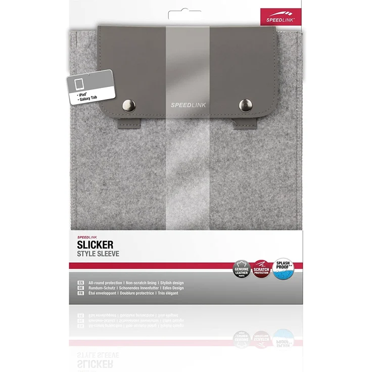 Speedlink Slicker Style Sleeve für iPad 3/4/Galaxy Tab 2 10.1 grau (SL-7075-GY) – Bild 3