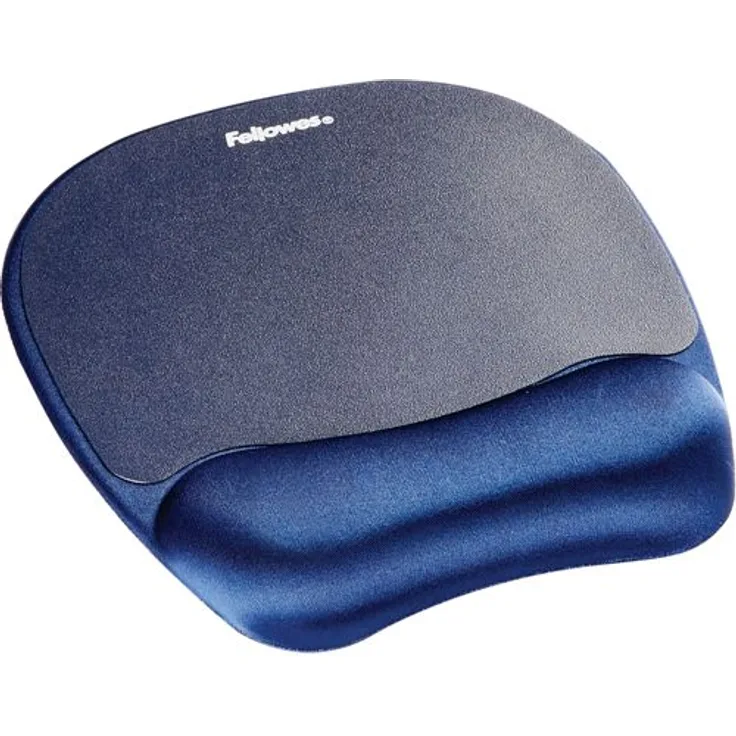 Fellowes Memory Foam Handgelenkauflage mit Mauspad, dunkelblau (9172801)