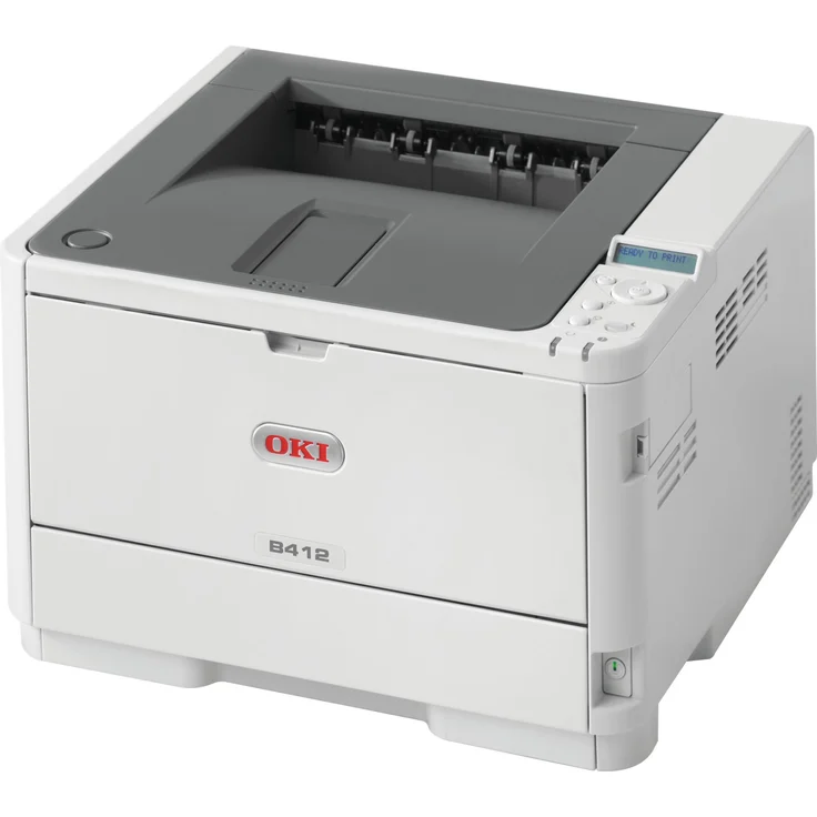 OKI B412dn - LED-Drucker, Mono, Auflösung: 1200 x 1200 dpi, Druckgeschwindigkeit (S/W): 33 S/min, Papierzufuhr: 350 Blatt (45762002) – Bild 3