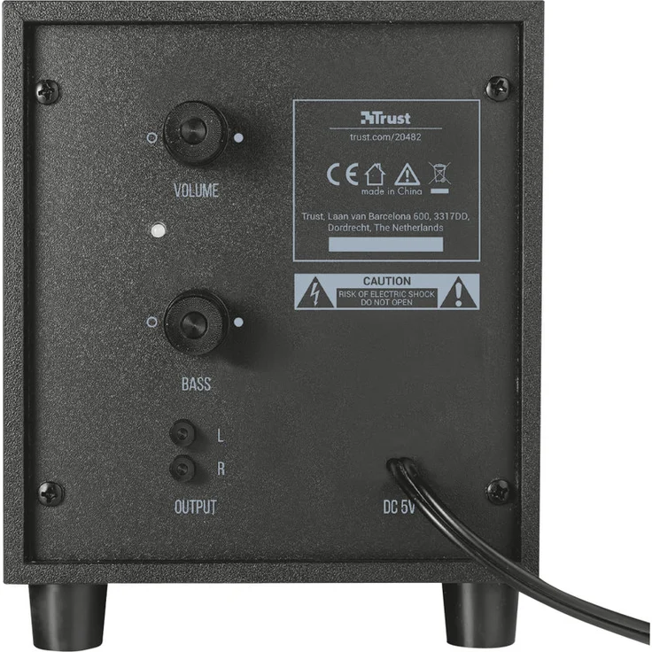 Trust Avora 2.1 USB-Lautsprechersystem (inkl. Subwoofer) schwarz – Bild 5