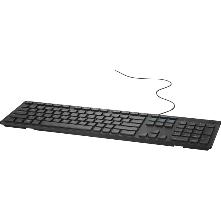 Dell KB216 - Tastatur - USB - QWERTZ - Deutsch - Schwarz - für Inspiron 17R 7720, Latitude 5310 2-in-1, 72XX 2-in-1, 73XX, OptiPlex 5250, 90XX (580-ADHE) – Bild 5