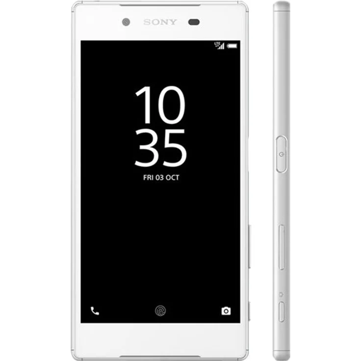 Sony Xperia Z5 Smartphone 13,21cm (5,2 Zoll) IPS-Display, 32GB interner Speicher, 3GB RAM, Android, Silber/Weiß – Bild 3