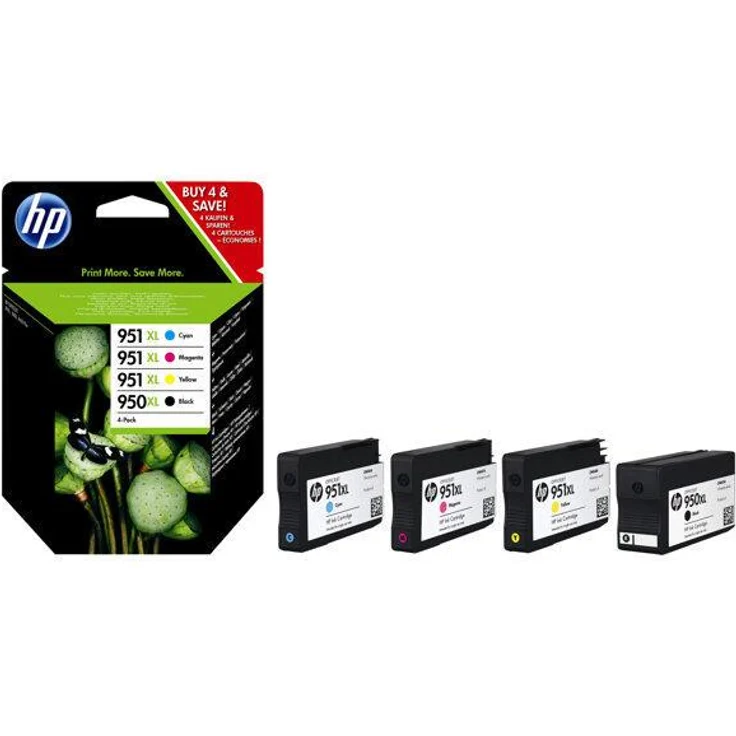 Hewlett-Packard HP Nr. 950XL + Nr. 951XL Multipack 4-farbig (C2P43AE) – Bild 2