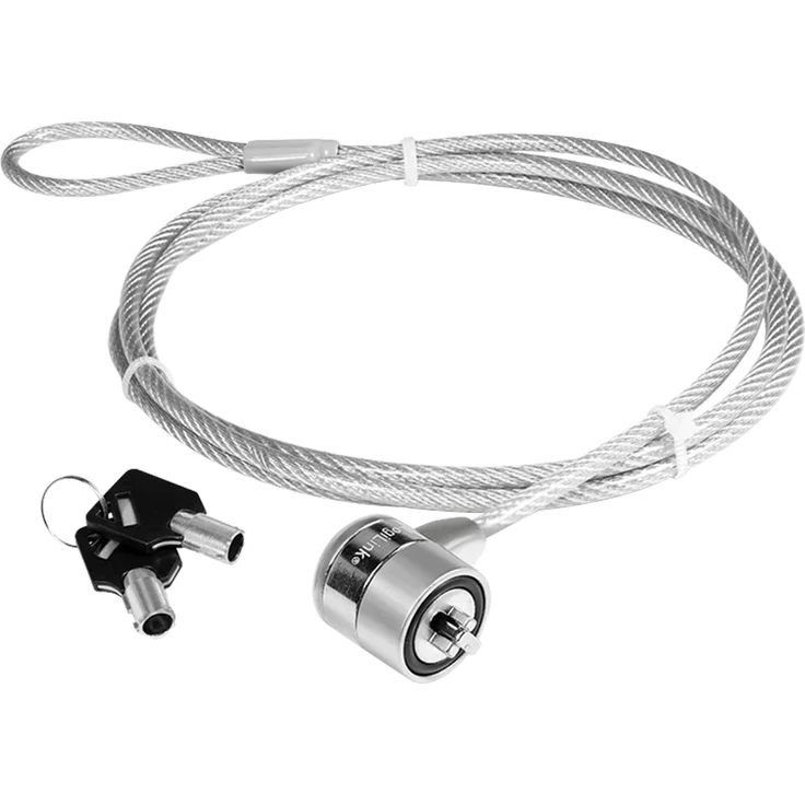 LogiLink Laptop Diebstahlsicherung mit Schloss silber – Bild 2