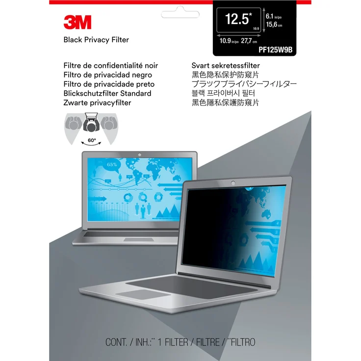 3M PF12.5W9 Laptop Privacy Filter (98044054439) – Bild 2