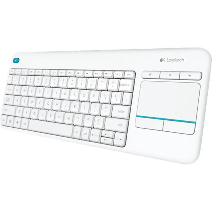 Logitech Wireless Touch Keyboard K400 Plus - Tastatur - kabellos - 2.4 GHz - USA International QWERTY - weiß (920-007146) – Bild 2