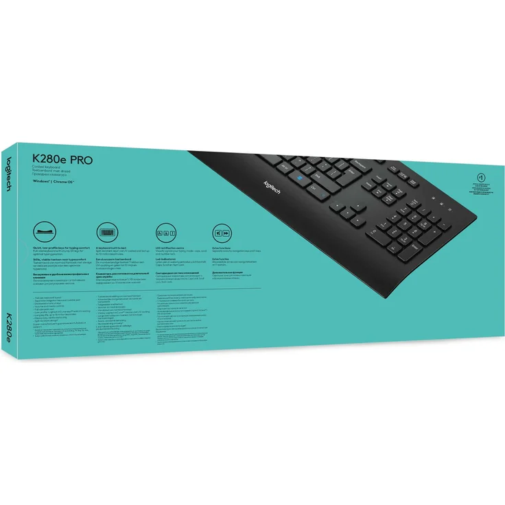 Logitech Corded K280e - Tastatur - USB - USA International QWERTY (920-005217) – Bild 10
