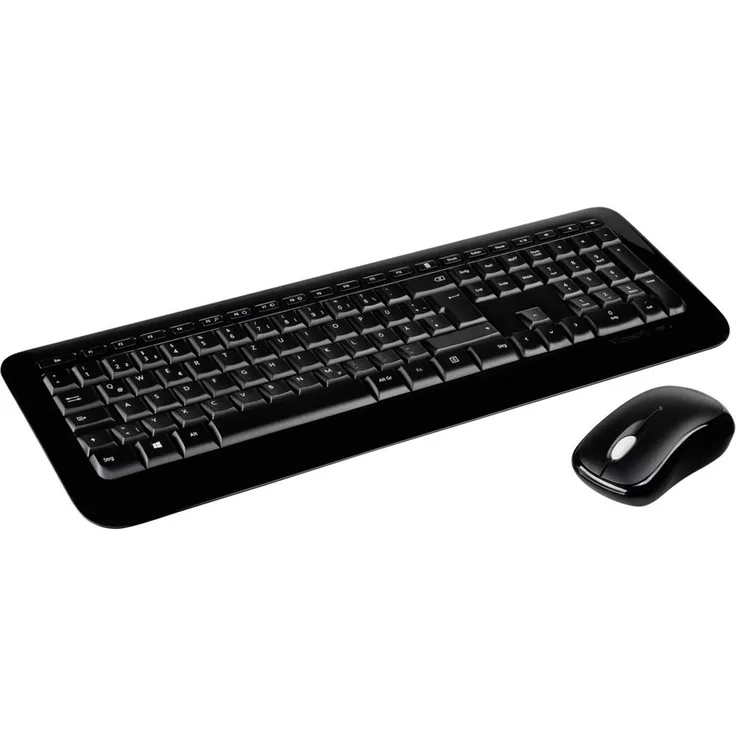 Wireless Desktop 850 (Set mit Maus und Tastatur, deutsches QWERTZ Tastaturlayout, schwarz, kabellos)
