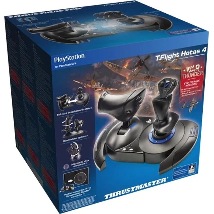 Thrustmaster T.Flight Hotas 4 War Thunder Schwarz (4160656) (PC, PS4) – Bild 3