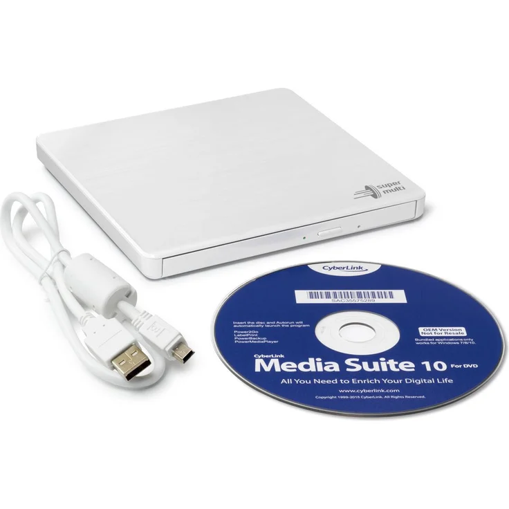 LG 150937 8x USB 2.0 Portable DVD-RW - Weiß – Bild 5