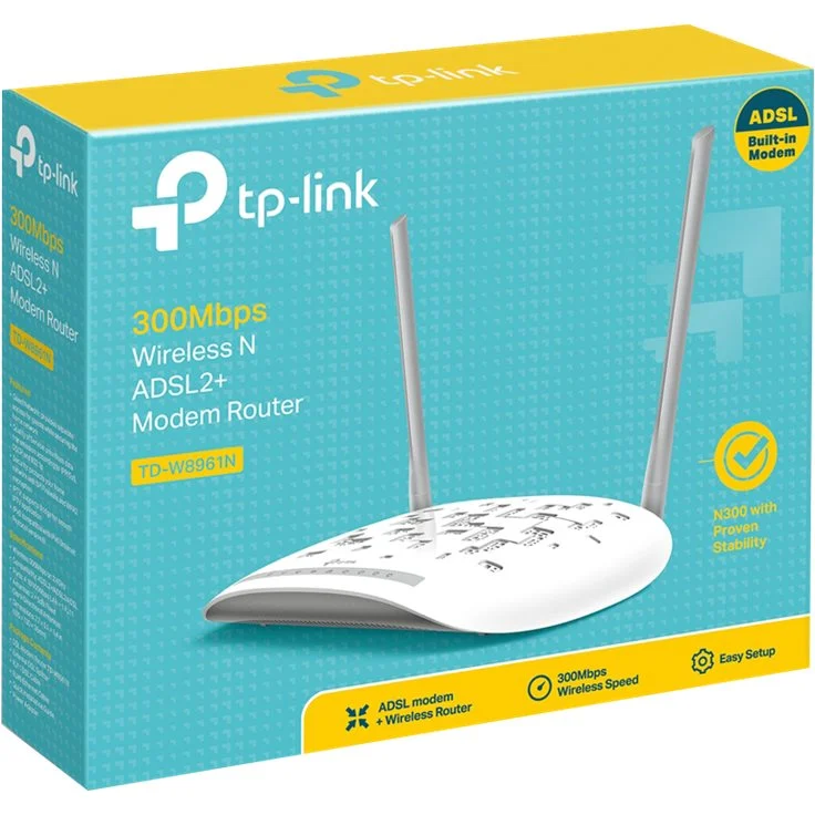 TP-LINK 300Mbps Wireless N ADSL2+ Modem Router 4 FE LAN ports ADSL-ADSL2-ADSL2+ Annex A (nicht für Deutschland geeignet) – Bild 4