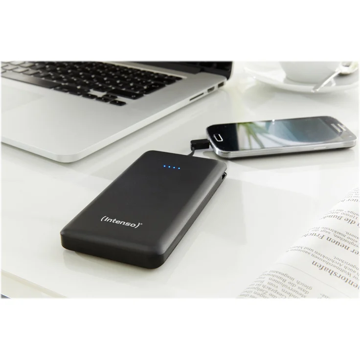 Intenso Powerbank 7332530 Slim externes Ladegerät (10000mAh, geeignet für Smartphone-Tablet PC-MP3 Player-Digitalkamera) schwarz - Preisvergleich – Bild 5