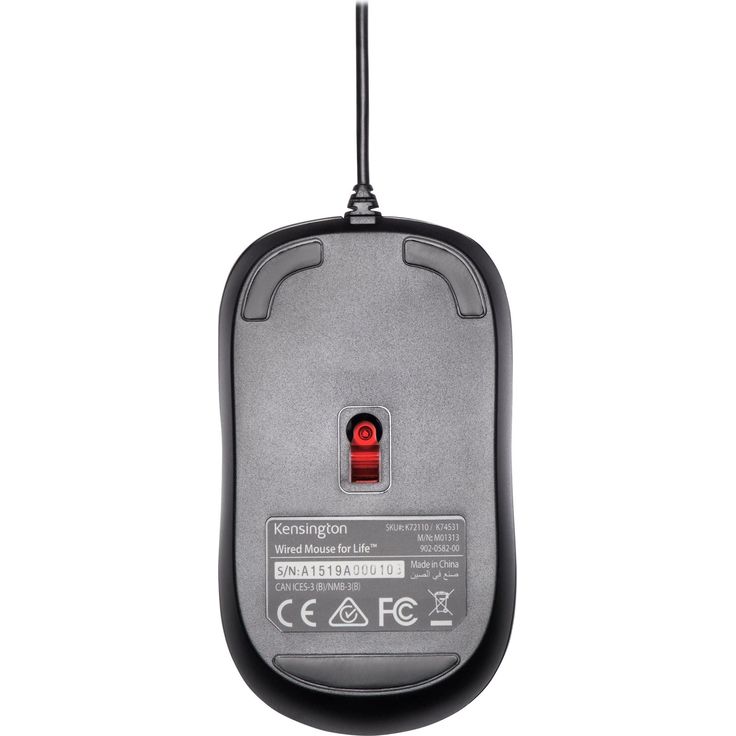 Kensington K72110EU Valu-Maus kabelgebunden ohne Klickgeräusch für Win-Mac-Mac OS-Mac OS X schwarz – Bild 3