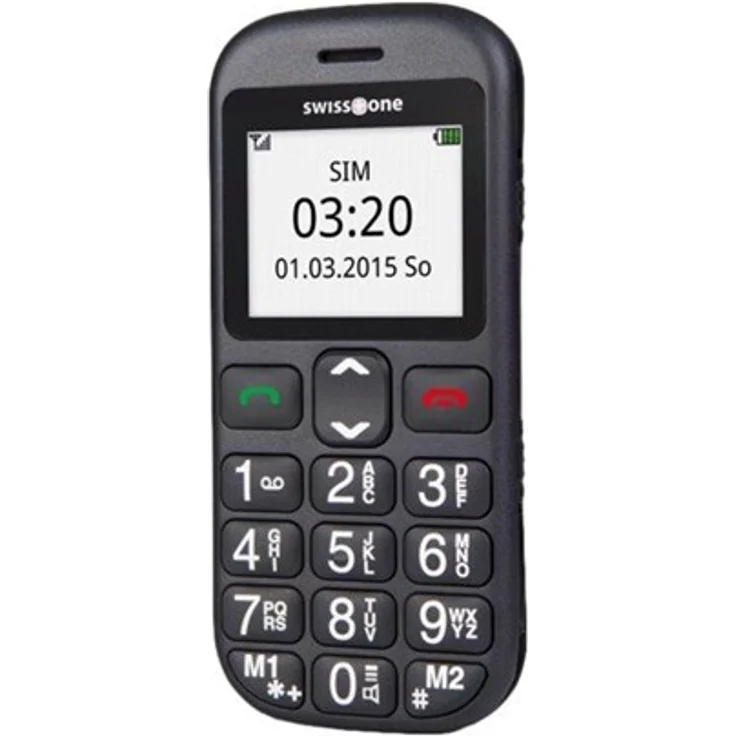 swisstone BBM 320c GSM-Mobiltelefon mit großem beleuchtetem Farbdisplay Schwarz – Bild 7