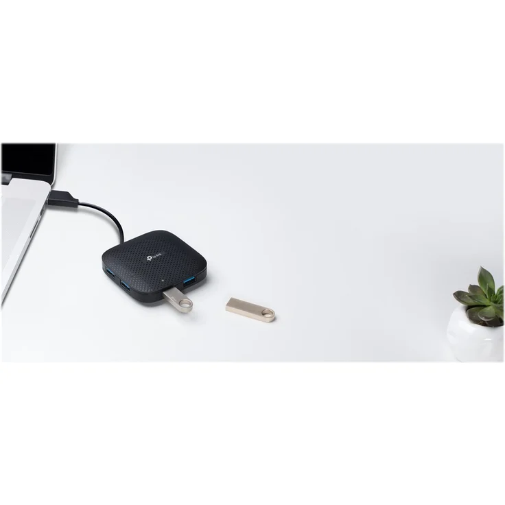 TP-Link UH400 4-Port-USB-3.0-Hub (bis zu 5 Gbit-s, 4 Steckplätze, Plug & Play, Hot Swapping, unterstützt Windows 10-8.1-8-7-Vista-XP, MacOS X und Linux) schwarz – Bild 9