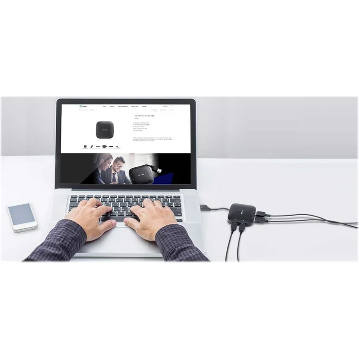 TP-Link UH400 4-Port-USB-3.0-Hub (bis zu 5 Gbit-s, 4 Steckplätze, Plug & Play, Hot Swapping, unterstützt Windows 10-8.1-8-7-Vista-XP, MacOS X und Linux) schwarz – Bild 11