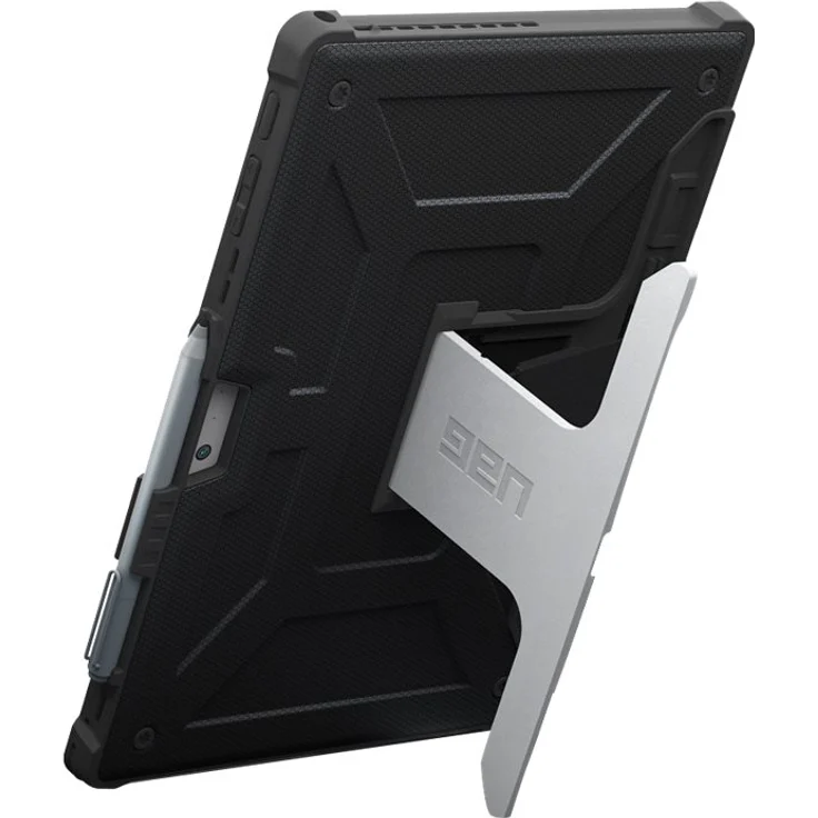 Urban Armor Gear Metropolis für Microsoft Surface Pro 7 - Pro 6 - Pro 5 - Pro 4 (Microsoft zertifizierte Schutzhülle, Type-Cover kompatibel, Microsoft Surface Pen Halterung, Standfunktion) - schwarz – Bild 5