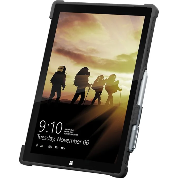 Urban Armor Gear Metropolis für Microsoft Surface Pro 7 - Pro 6 - Pro 5 - Pro 4 (Microsoft zertifizierte Schutzhülle, Type-Cover kompatibel, Microsoft Surface Pen Halterung, Standfunktion) - schwarz – Bild 9