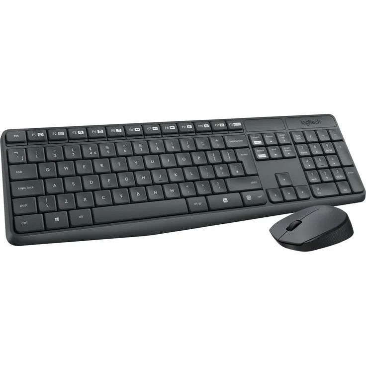 Logitech MK235 Kabelloses Tastatur-Maus-Set, 2.4 GHz Verbindung via Unifying Nano USB-Empfänger, 10m Reichweite, 15 FN-Tasten, 3-Jahre Batterielaufzeit, PC-Laptop, Kroatisch-Slowenisches Layout QWERTY – Bild 8