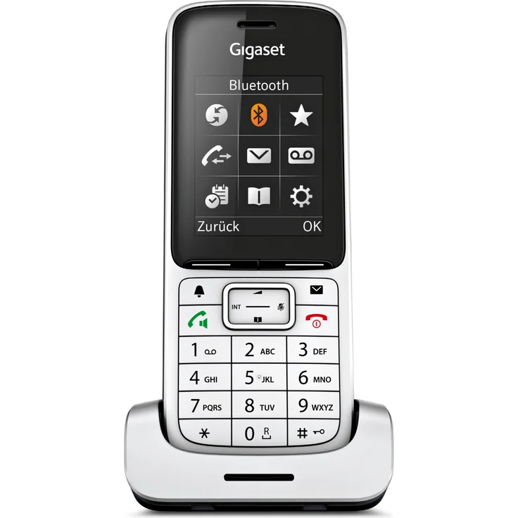 Gigaset SL450HX Universal-Mobilteil - Schnurloses IP-/Design Telefon (zum Anschluss an Basisstation oder Router, mit exzellenter Sprachqualität und großem Farbdisplay), platin schwarz – Bild 2