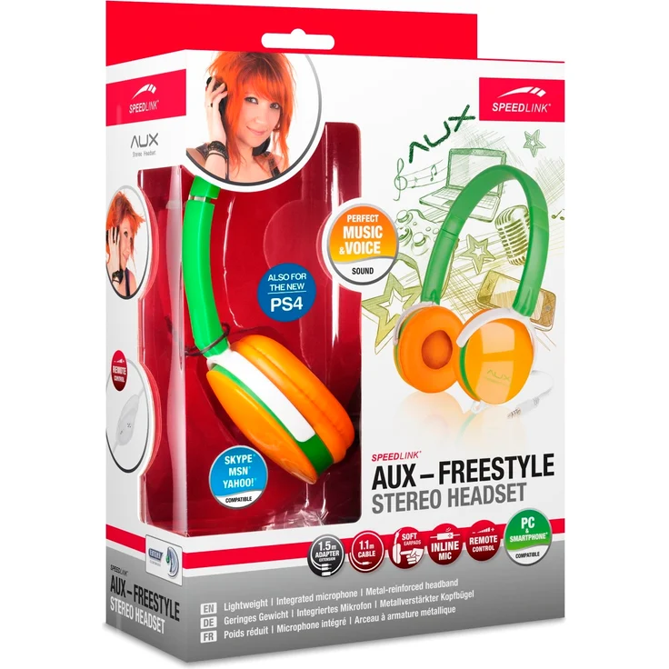 Speed Link SL-8755 AUX Stereo Headset SL8752GNOE – Bild 3