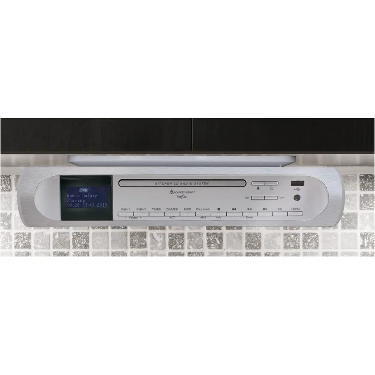 Soundmaster UR 2170 CD-Radio, LCD-Display, silber – Bild 4