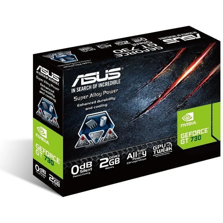 Asus GT730-2GD5-SL-BRK Nvidia GeForce Grafikkarte (2GB DDR5 Speicher, PCIe 3.0, HDMI, DVI-D) – Bild 7