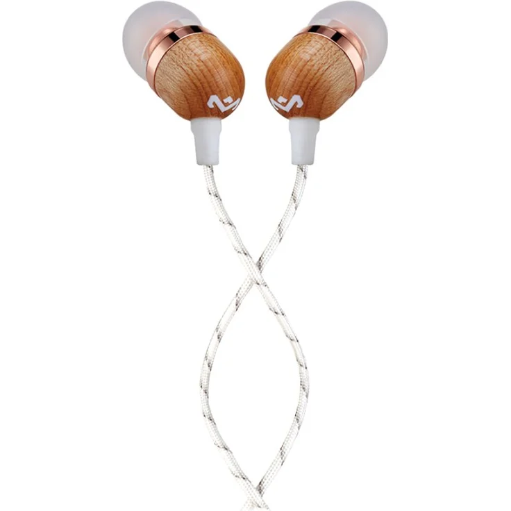 House of Marley Smile Jamaica In-Ear Kopfhörer, 1-Knopf Steuerung, Geräuschisolierung, 9,2mm Treiber, Mikrofon, Gelaufsätze in 2 verschiedenen Größen, verwicklungsfreies Kabel, copper – Bild 2