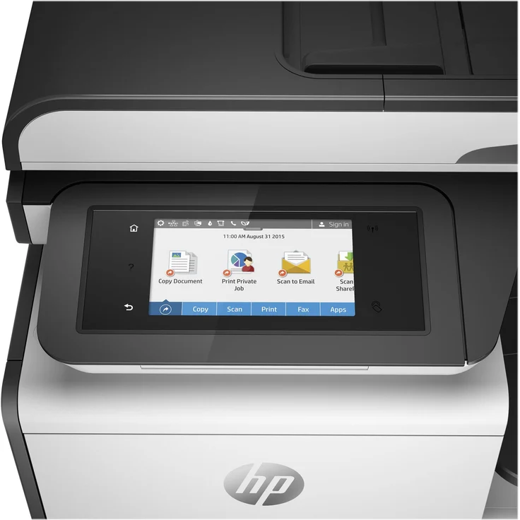 HP PageWide Pro 477dw (4-in-1) Multifunktionsdrucker - (Thermal Inkjet) Farbe, Druckgeschwindigkeit: 40 s/w, 40 Farbe, Auflösung: 1200 x 1200, USB, LAN, WLAN, AirPrint, Mobile Print, Cloud Print (D3Q20B) – Bild 7