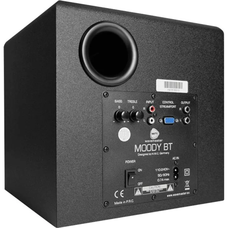 Wavemaster Moody BT 2.1 Lautsprecher System (65 Watt) mit Bluetooth-Streaming Aktiv-Boxen Nutzung für TV-Tablet-Smartphone-PC schwarz (66206) grau – Bild 5